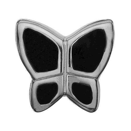 Image of Butterfly Black Sterling sølv Charms til sølv og guld armbånd smykke fra Christina Collect